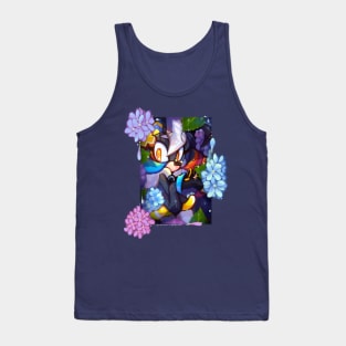 In a Hydrangea Bush Tank Top